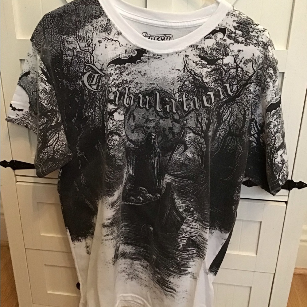 Graphic Black and White Men's Shirt